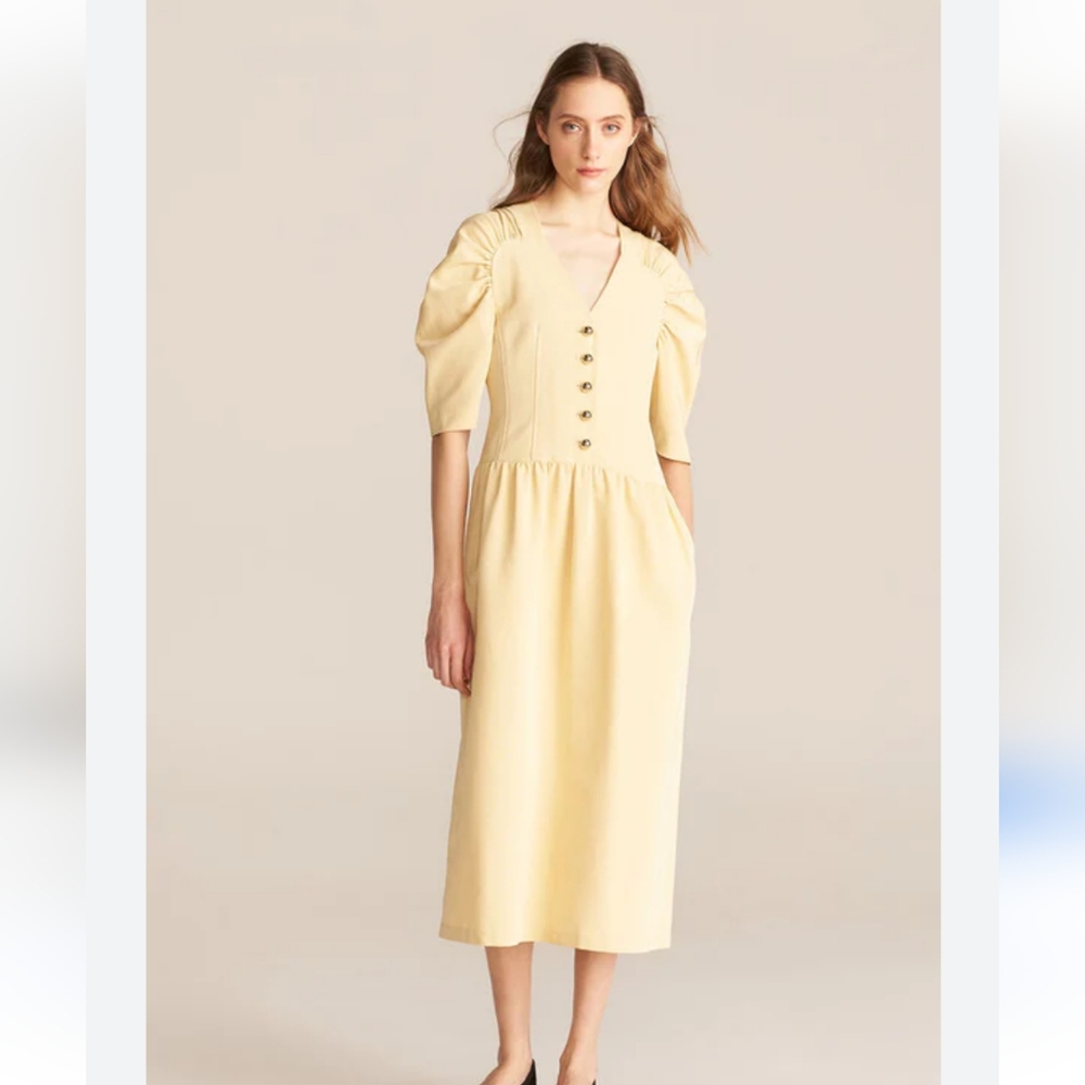 Long sleeve Faille Dress